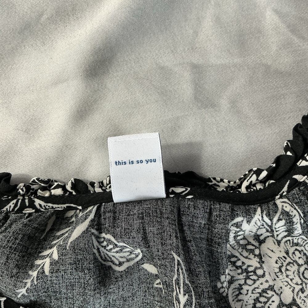 Old Navy Tiered Maxi Dress Size M Dark Cottagecore Floral Prairie Flowy Modest - Picture 10 of 15